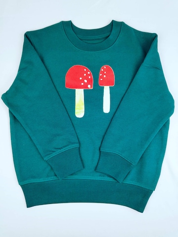 MelaDi Sweatshirt 'Pilze' in Grün: Vorderseite