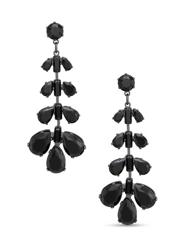 AVANT-GARDE PARIS Øreringe 'Sylune' i sort: forside