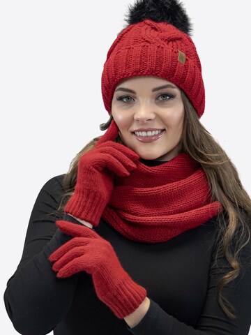 Vivisence Fingerhandschuhe '7014R' in Rot