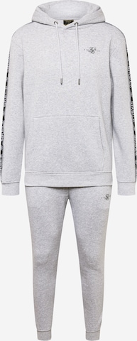 SikSilk Sweat suit in Grey: front