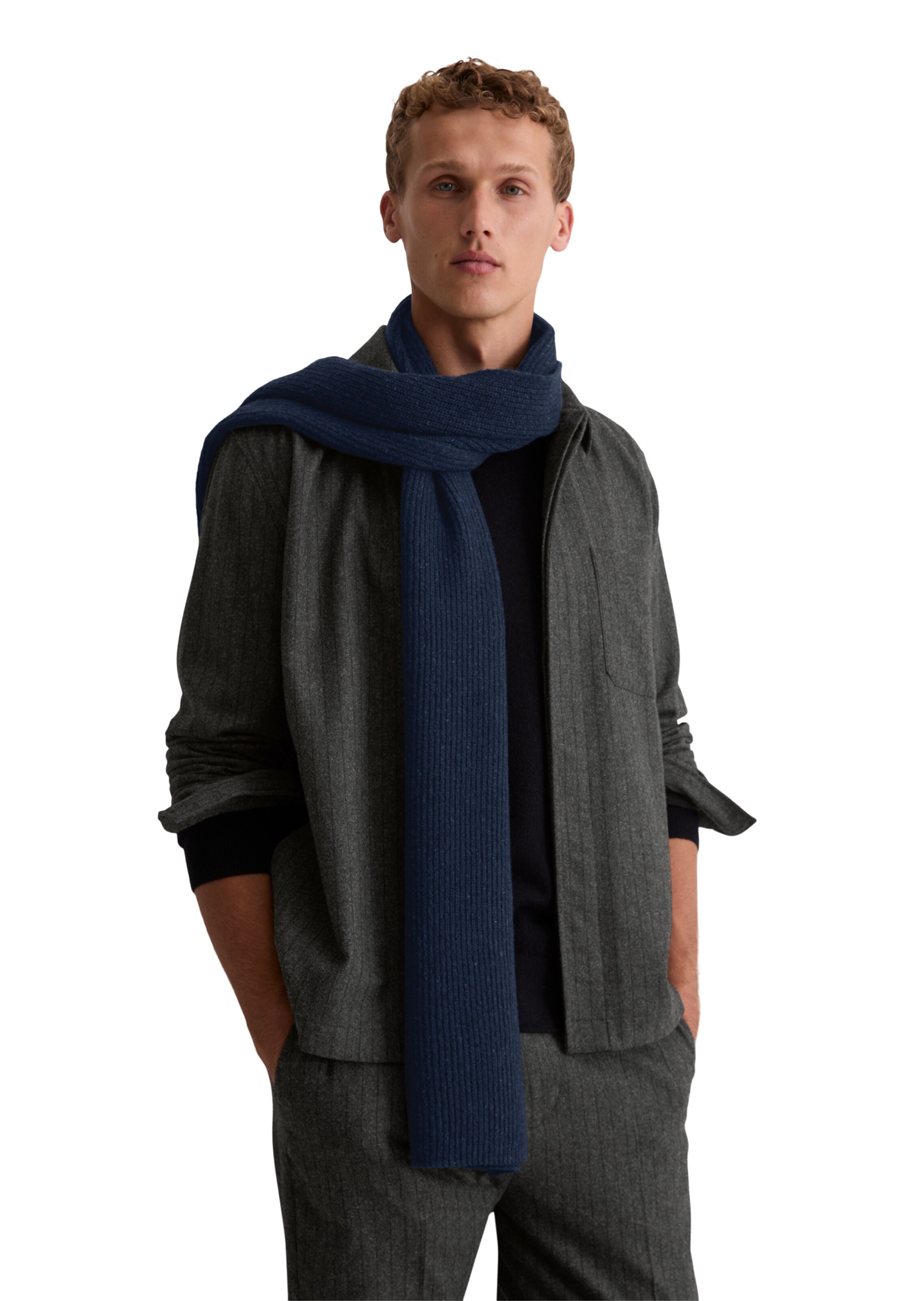 Marc O'Polo Schal in Blau: Vorderseite