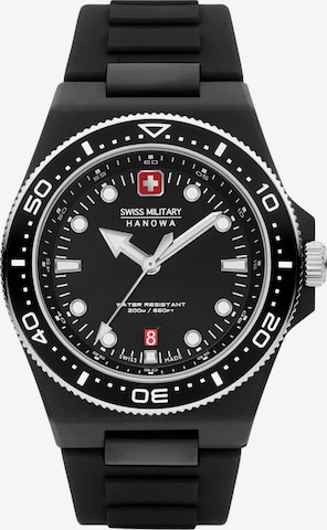 SWISS MILITARY HANOWA Analog watch 'Ocean Pioneer' in Black: front