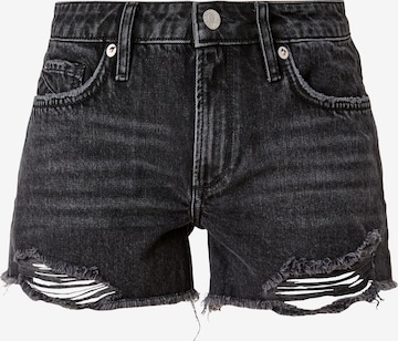 QS Jeans in Zwart: voorkant