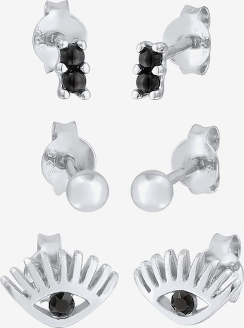 Boucles d'oreilles 'Evil Eye' ELLI en argent : devant