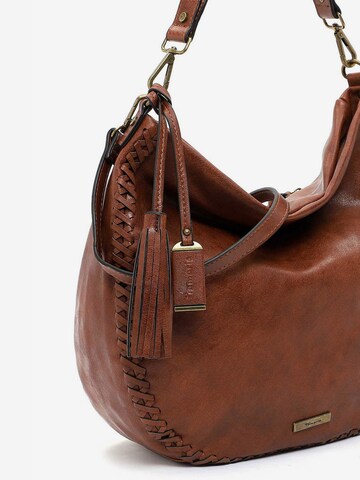 TAMARIS Shoulder bag 'Janne' in Brown