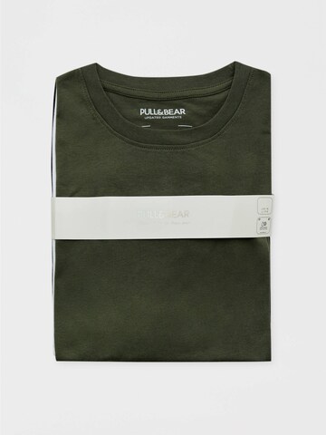 Pull&Bear Koszulka w kolorze zielony
