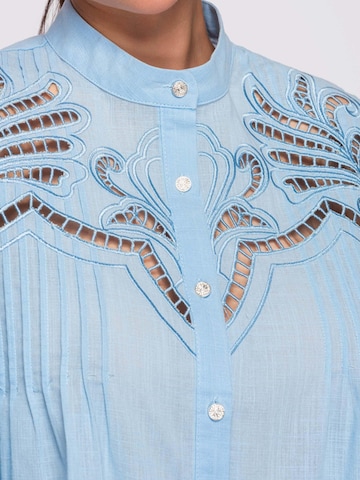 Ombre Blouse in Blue