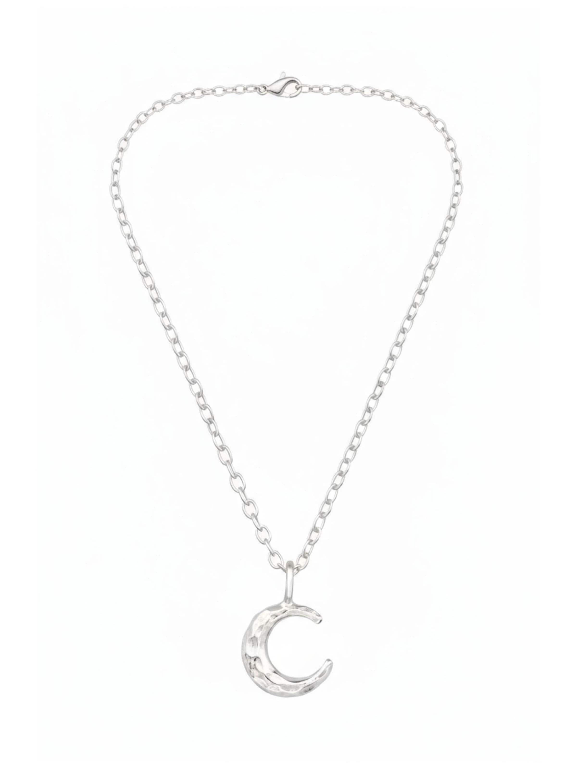 Maxte Necklace in Silver: front