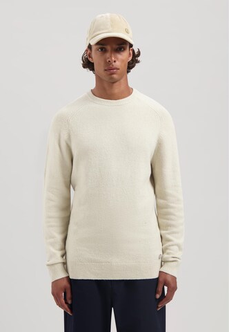 Pull-over 'Yvain Crew' Dstrezzed en beige : devant