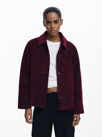 Desigual - Casaco meia-estação em vermelho: frente