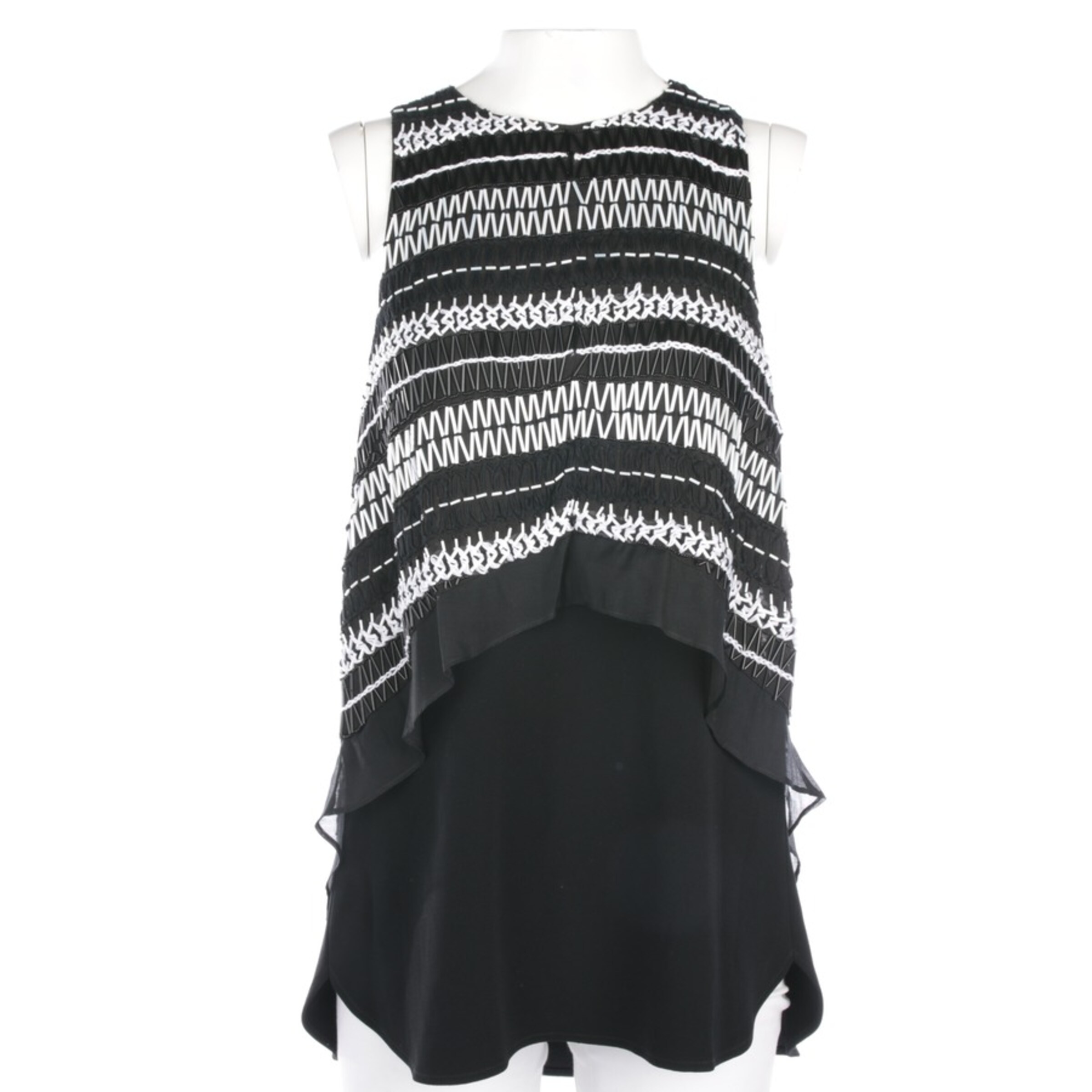 Derek Lam Top / Seidentop S in Schwarz: Vorderseite