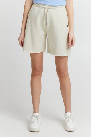 Oxmo Wide Leg Sweatshorts 'Hope' in Beige: predná strana