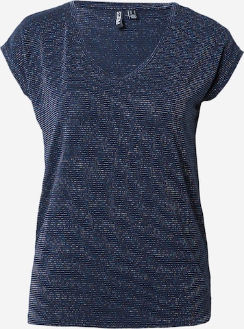 PIECES T-Shirt 'Billo' in Blau: Vorderseite