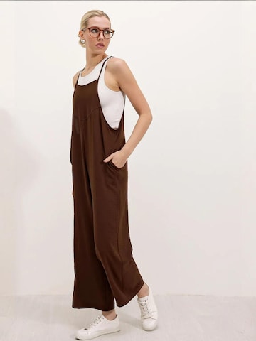Wide leg Tuta jumpsuit di Bigdart in marrone