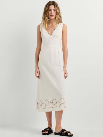 Robe Pepe Jeans en blanc : devant