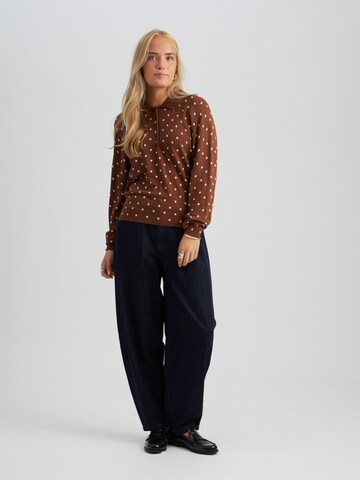 minus - Pullover 'Sindy' em castanho