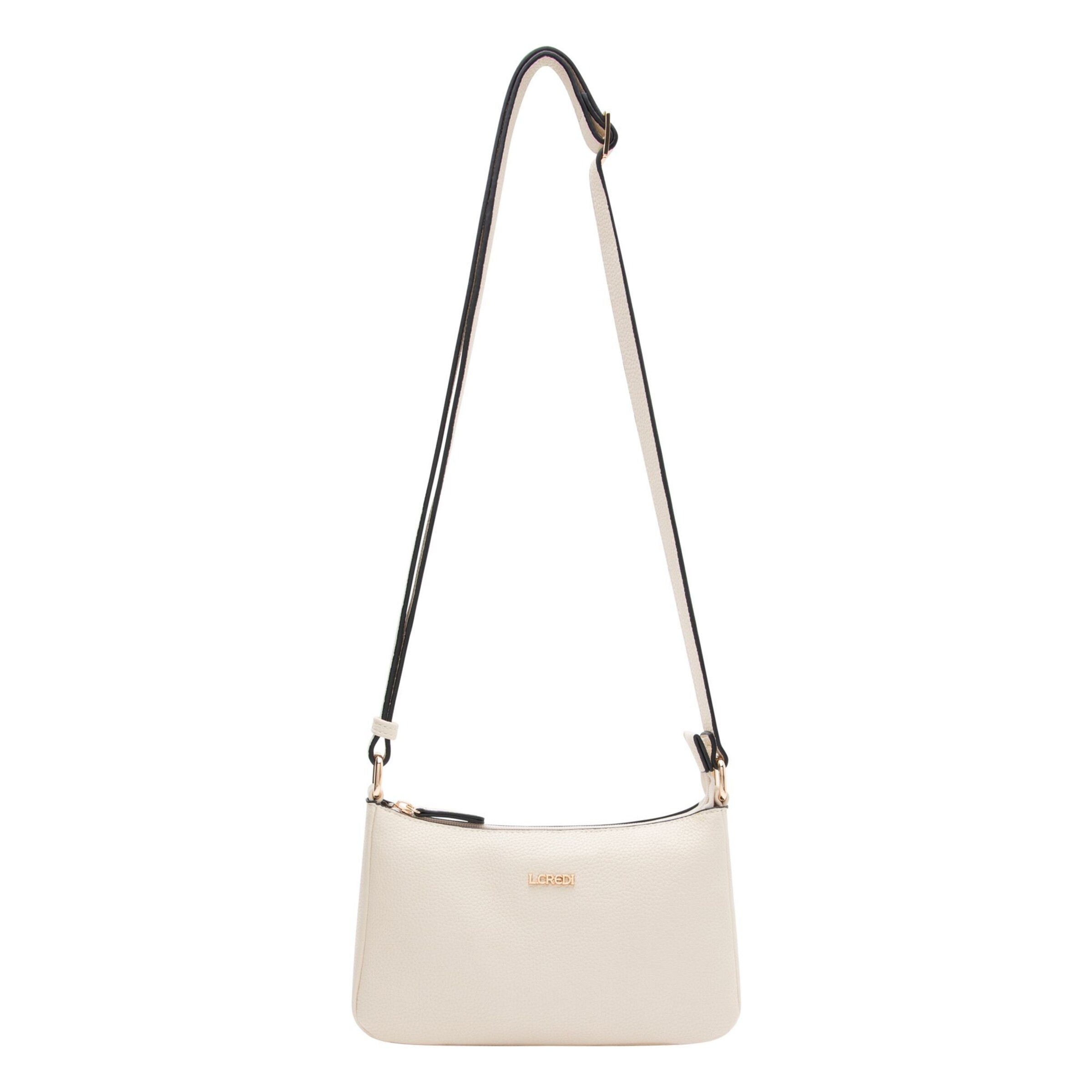 Borsa a tracolla 'Norika' di L.CREDI in bianco: frontale