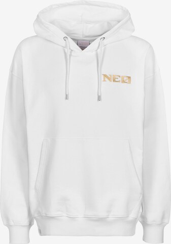 OUTFITTER Sweatshirt 'NEO Premium Nomen Est Omen' in White: front