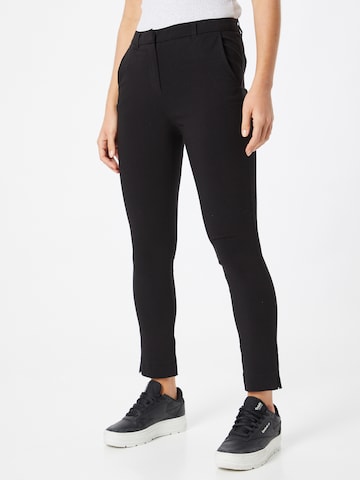 Soyaconcept Slim fit Trousers in Black: front
