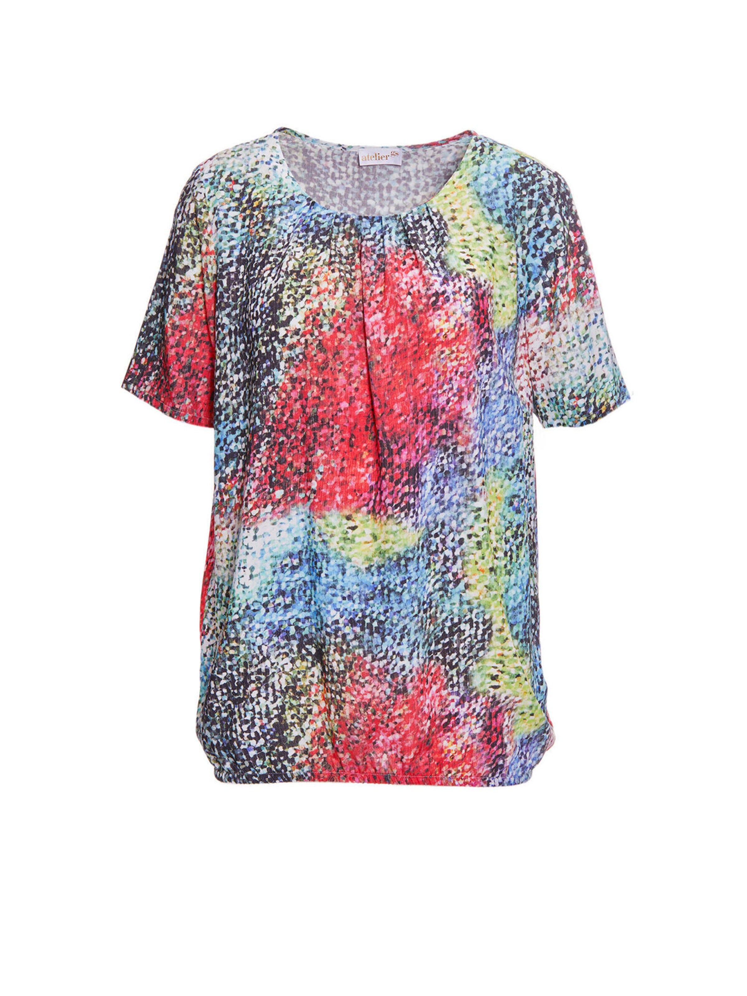 Goldner Bluse in Mischfarben: Vorderseite