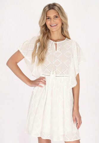 usha FESTIVAL Summer dress in White: front