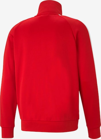 PUMA - Sudadera con cremallera 'Iconic T7' en rojo