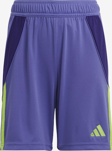 ADIDAS PERFORMANCE Workout Pants in Purple: front