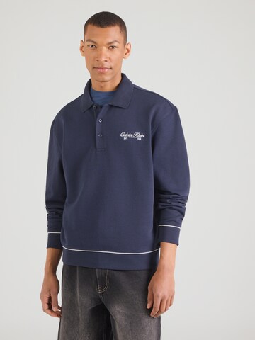 Calvin Klein Jeans Mikina – modrá: přední strana