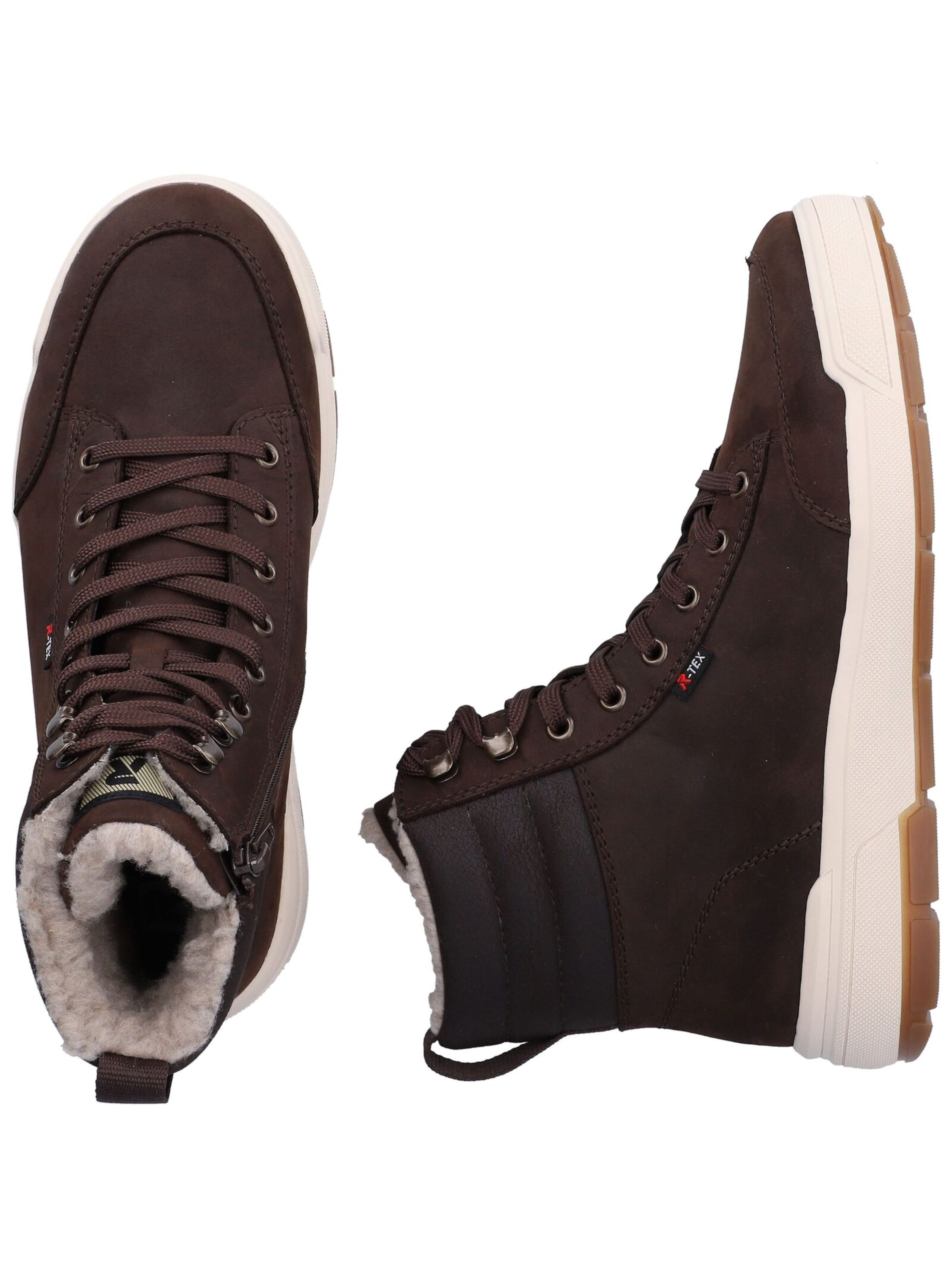 Rieker Lace-Up Boots in Brown