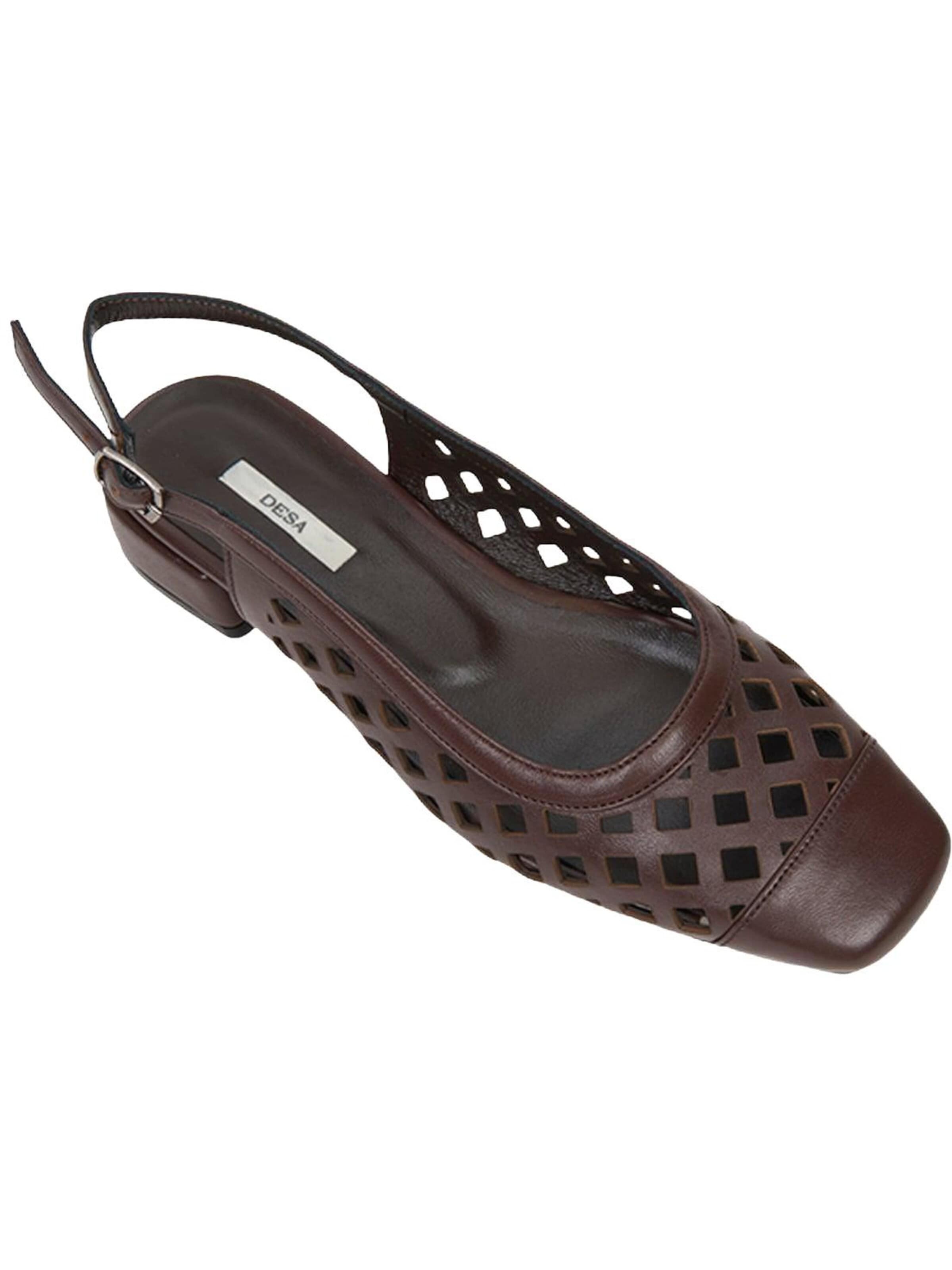 Desa Slingback pumps 'Ballerinen' in Brown: front