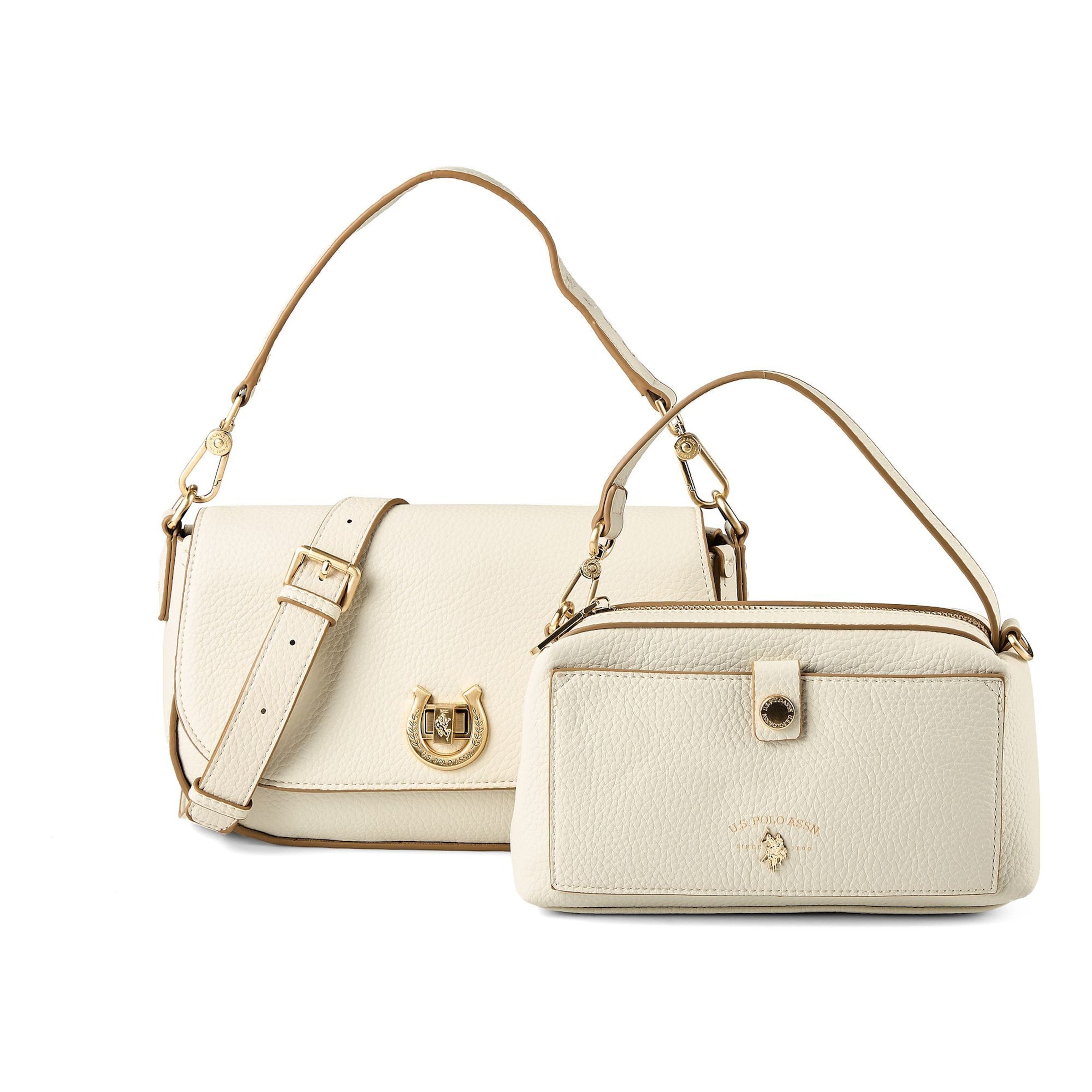 Borsa a mano 'Middleton' di U.S. POLO ASSN. in bianco: frontale