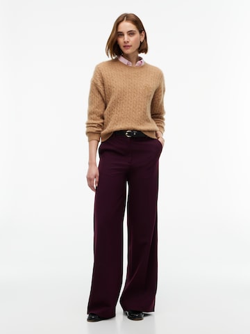 TOMMY HILFIGER Wide leg Παντελόνι με τσάκιση σε κόκκινο