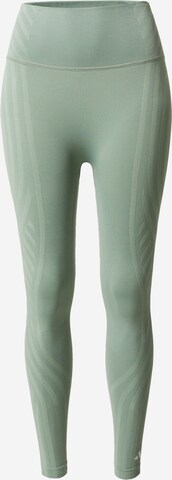 Skinny Pantaloni sport 'Formotion Sculpted' de la ADIDAS PERFORMANCE pe verde: față