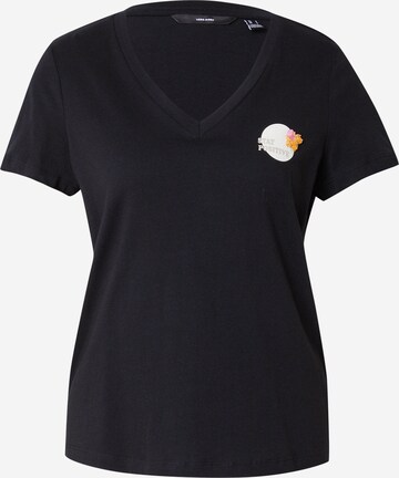 T-shirt 'JADE VANESSA' VERO MODA en noir : devant