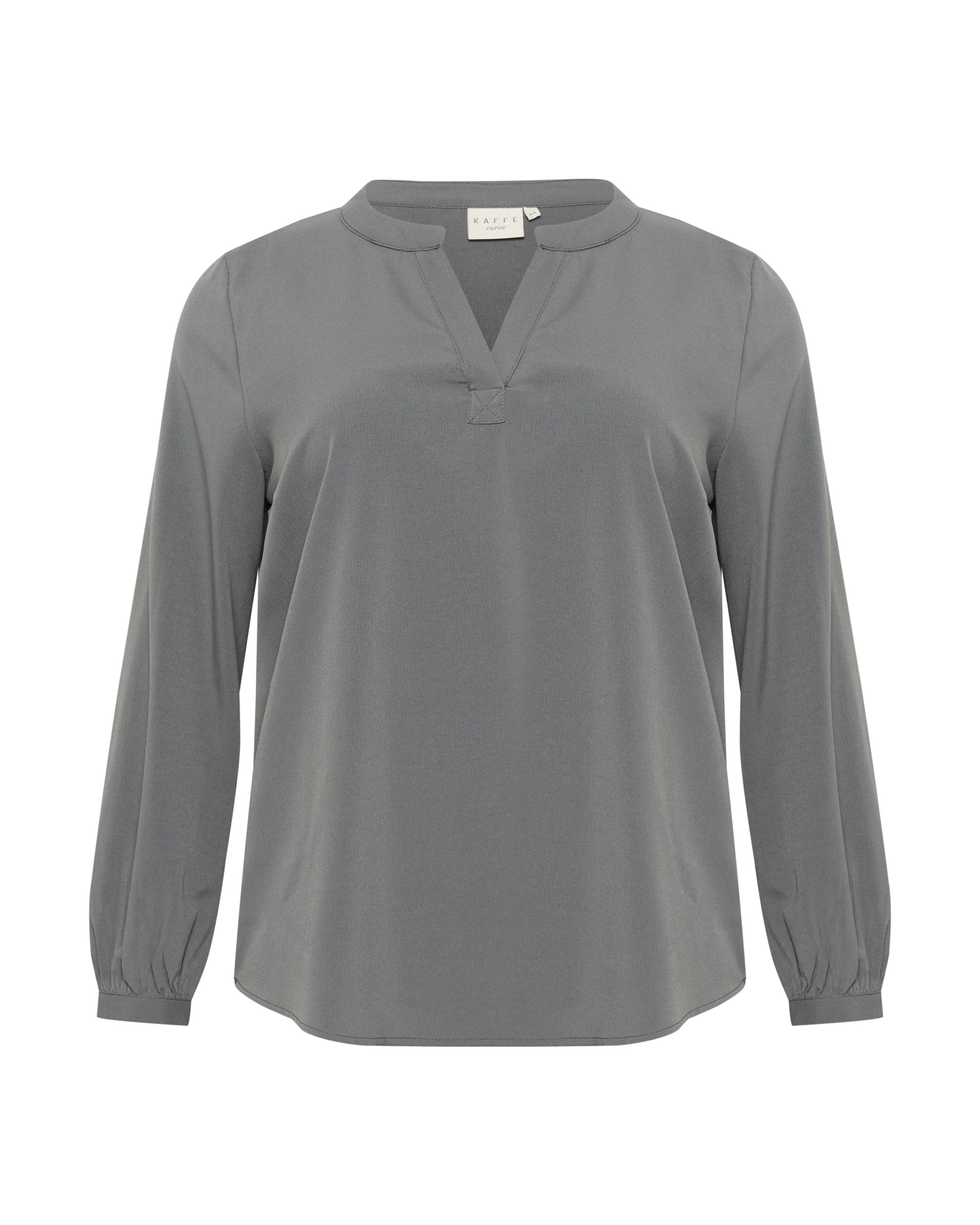 Chemisier 'Janna' KAFFE CURVE en gris : devant