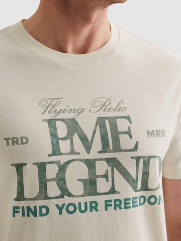 PME Legend T-shirt 'T-shirt in jersey with large artwork' i vit