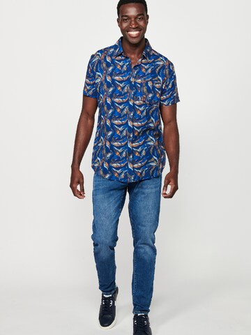 KOROSHI - Ajuste regular Camisa en azul