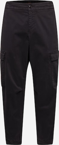 BOSS Orange Tapered Pants 'Sisla' in Black: front