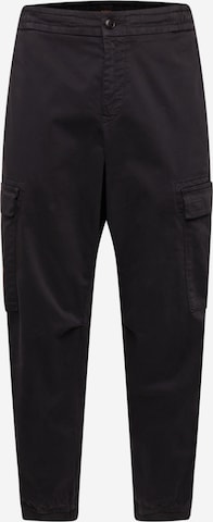 Tapered Pantaloni 'Sisla' de la BOSS Orange pe negru: față