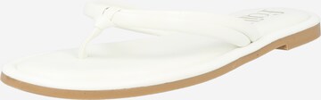 Tongs 'Finn' Dorothy Perkins en blanc : devant