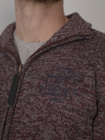 Petrol Industries Strickjacke in Rot