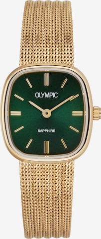 Montre à affichage analogique Olympic en or : devant
