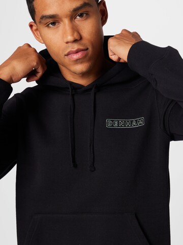 DENHAM Sweatshirt 'CLINTON' in Zwart