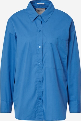 Abercrombie & Fitch Blouse in Blauw: voorkant