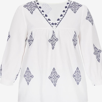 Chemisier joella en blanc : devant