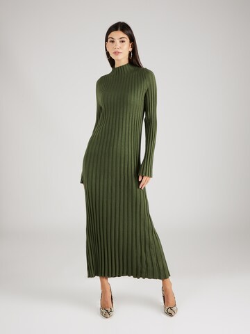 Robes en maille TOPSHOP en vert : devant