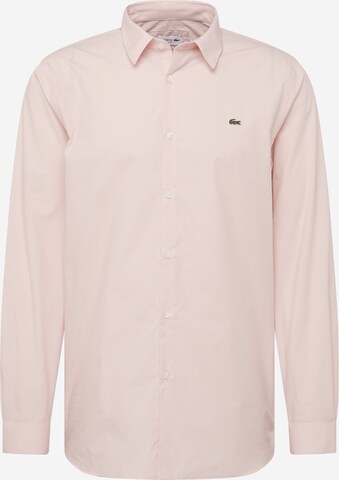 LACOSTE Regular fit Overhemd in Roze: voorkant