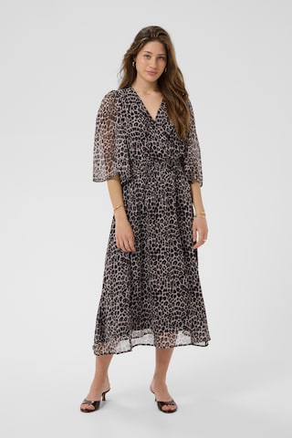 Robe 'Yuna' Cream en marron : devant