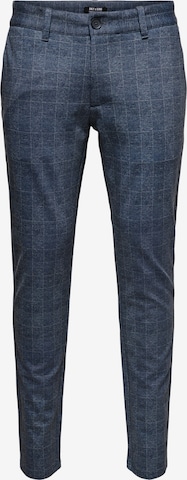 Only & Sons Slimfit Chino hlače 'Mark' | modra barva: sprednja stran