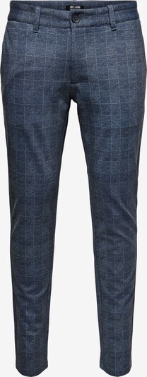 Only & Sons Chino 'Mark' in de kleur Navy / Nachtblauw / Wit, Productweergave